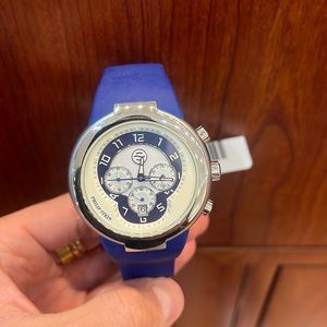 PHILIP STEIN BLUE Active 45mm Chronograph Men's Watch 32-AN-RN  32tf018558